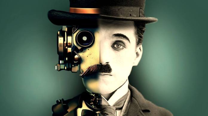 Charlie Chaplin Real And Chaplin Generated By AI